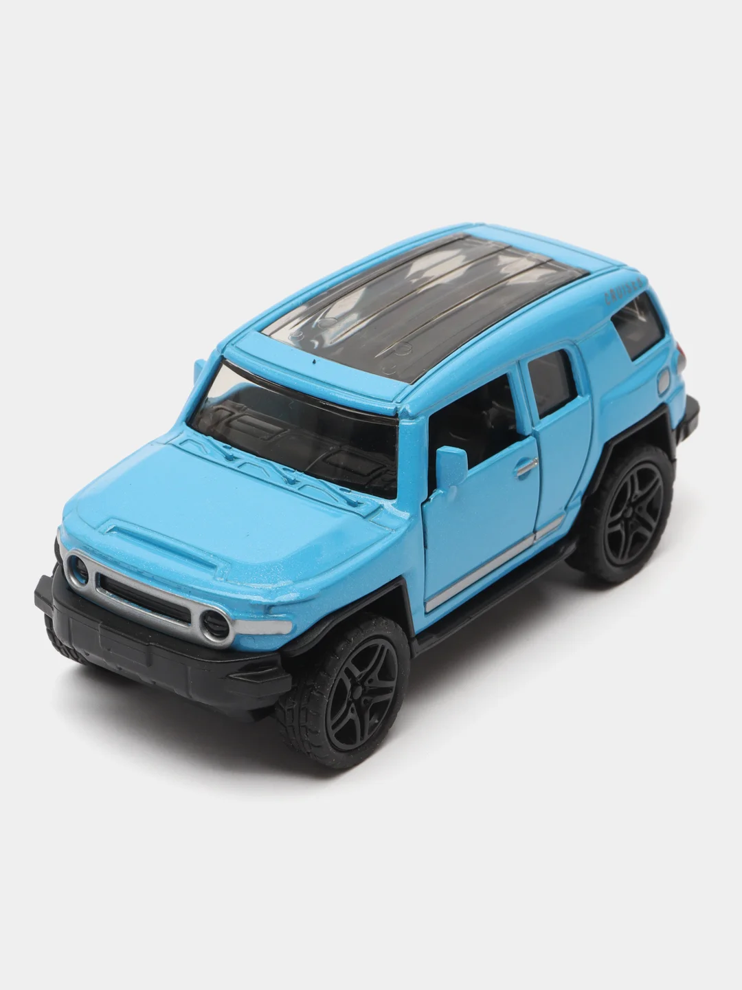 Голубой металлическая коллекционная машинка Toyota FJ Cruiser