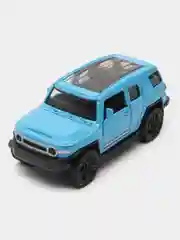 Голубой металлическая коллекционная машинка Toyota FJ Cruiser