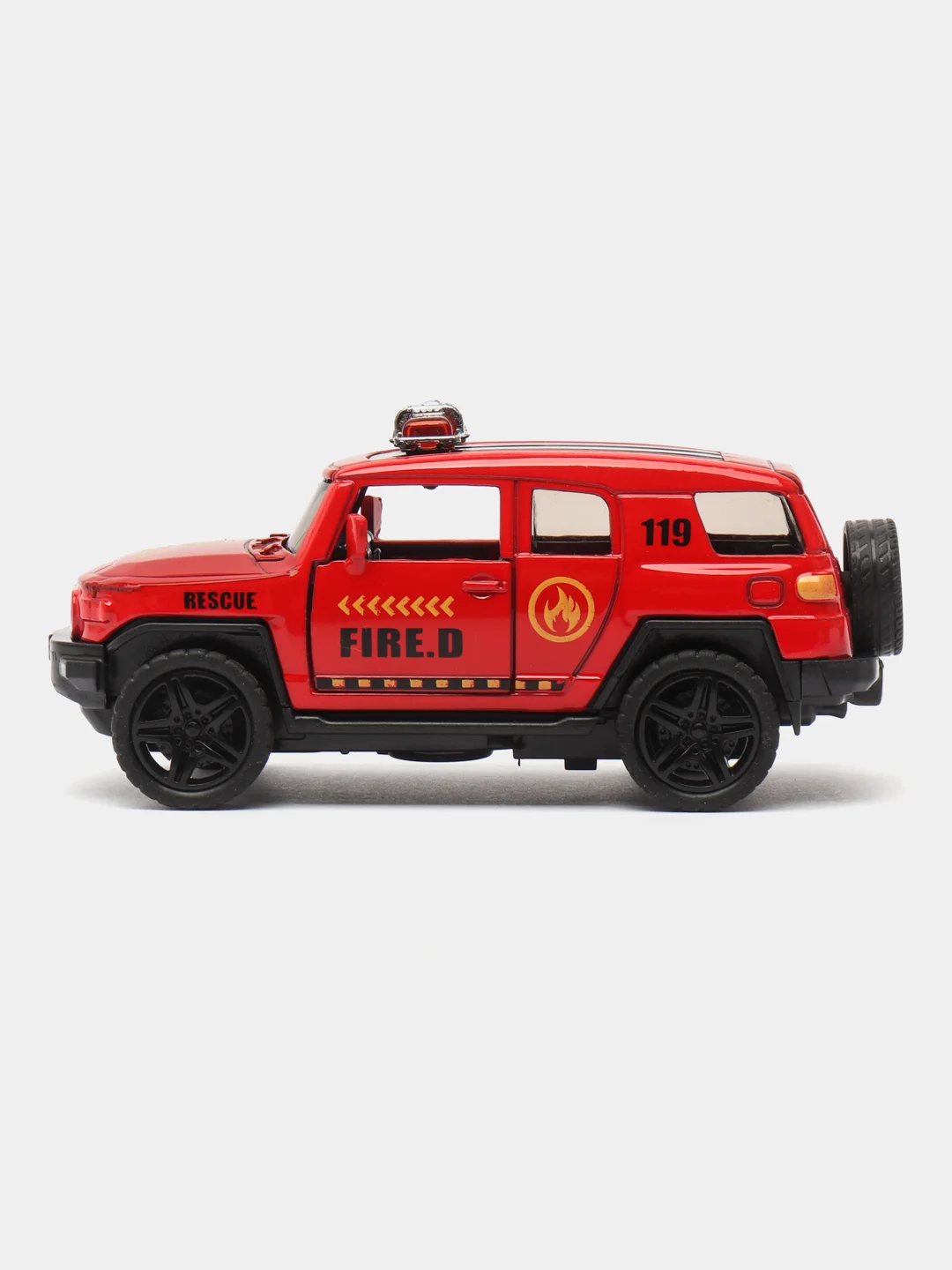 Желтый металлическая коллекционная машинка Toyota FJ Cruiser