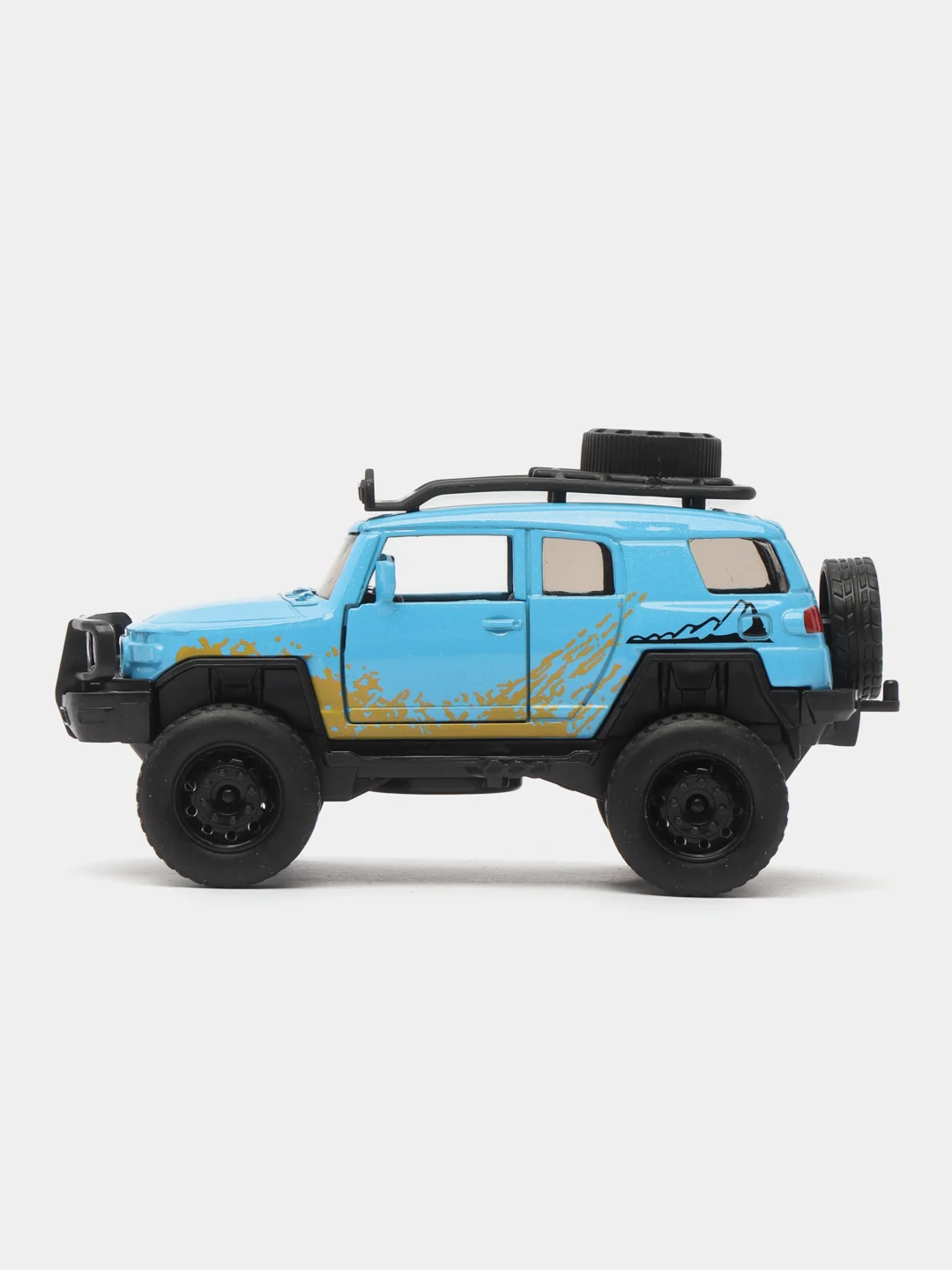 Лазурный металлическая коллекционная машинка Toyota FJ Cruiser