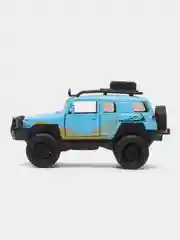 Лазурный металлическая коллекционная машинка Toyota FJ Cruiser