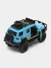 Лазурный металлическая коллекционная машинка Toyota FJ Cruiser