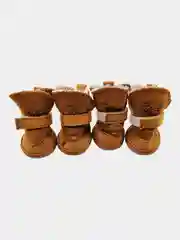 Коричневый сапоги зимние, утепленные, для собак