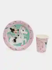 Набор одноразовой посуды ND Play Minnie Mouse (стаканы 250мл. 6шт., тарелки 18см 6шт.)