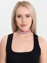Вишнёвый чокер на шею 16 цветов