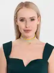 Лимонный чокер на шею 16 цветов
