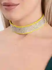 Лимонный чокер на шею 16 цветов