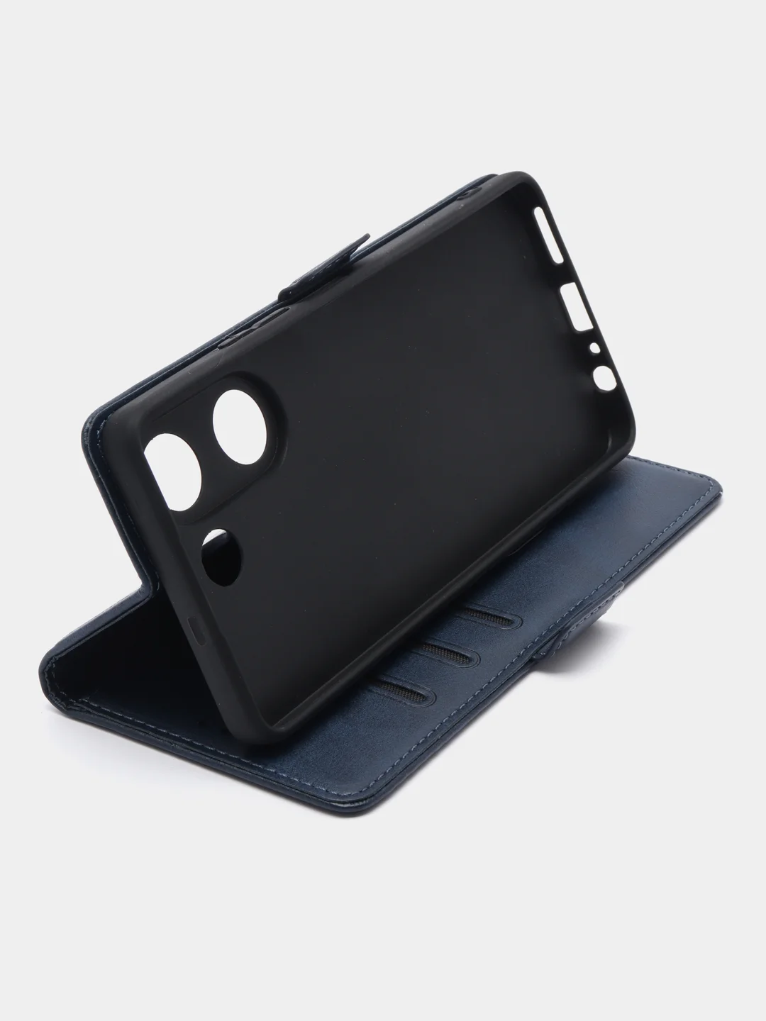 Синий чехол-книжка для Tecno Camon 20/20 Pro 4G (Техно Камон 20/20 Про 4Джи) с боковым магнитом