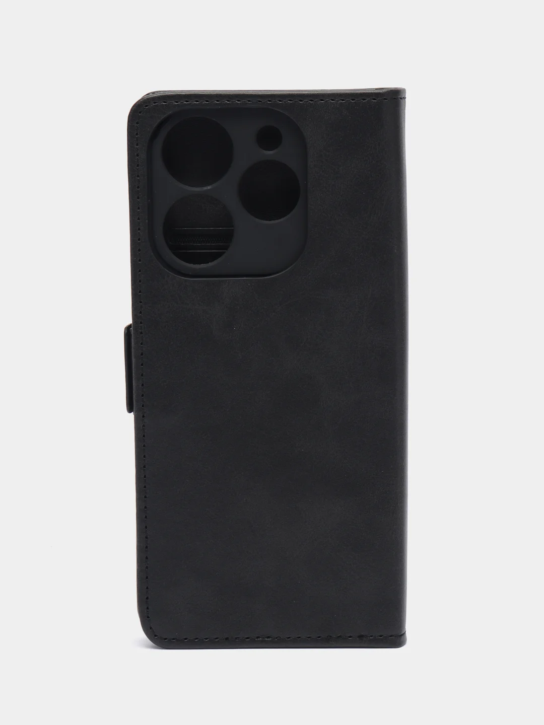 Черный чехол-книжка Tecno Spark 10 Pro (Техно Спарк 10 Про), с боковым магнитом