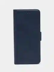 Синий чехол-книжка на Oppo A58 4G (Оппо А58 4Джи), с боковым магнитом
