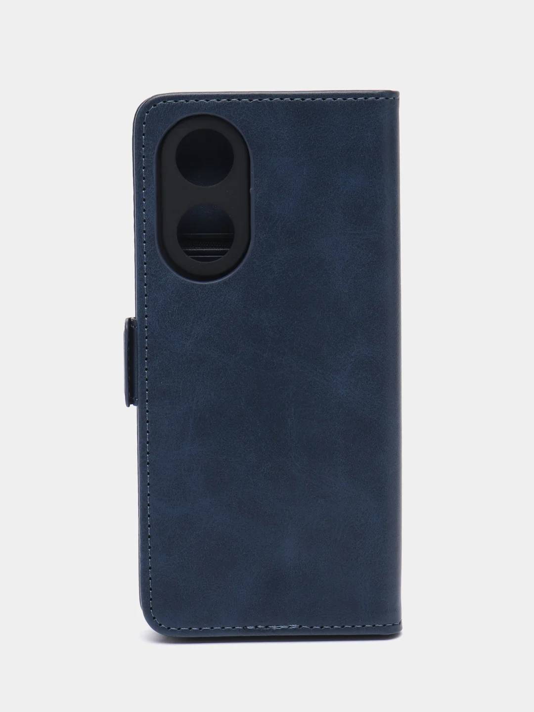 Синий чехол-книжка на Oppo A58 4G (Оппо А58 4Джи), с боковым магнитом
