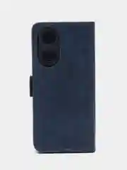 Синий чехол-книжка на Oppo A58 4G (Оппо А58 4Джи), с боковым магнитом
