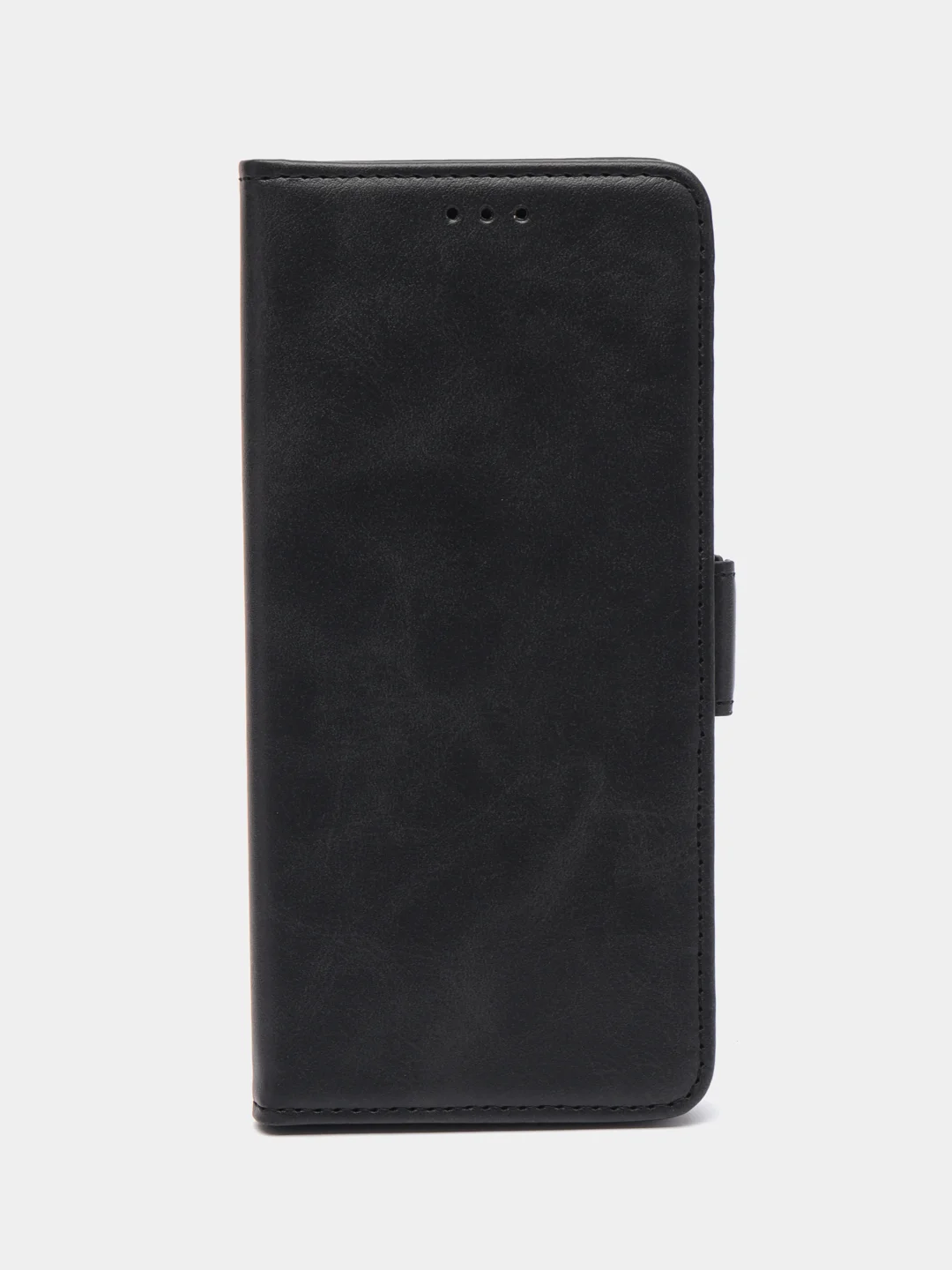 Черный чехол-книжка на Oppo A58 4G (Оппо А58 4Джи), с боковым магнитом