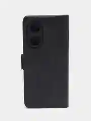 Черный чехол-книжка на Oppo A58 4G (Оппо А58 4Джи), с боковым магнитом