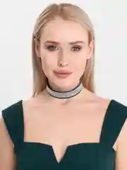 Черный чокер на шею 16 цветов