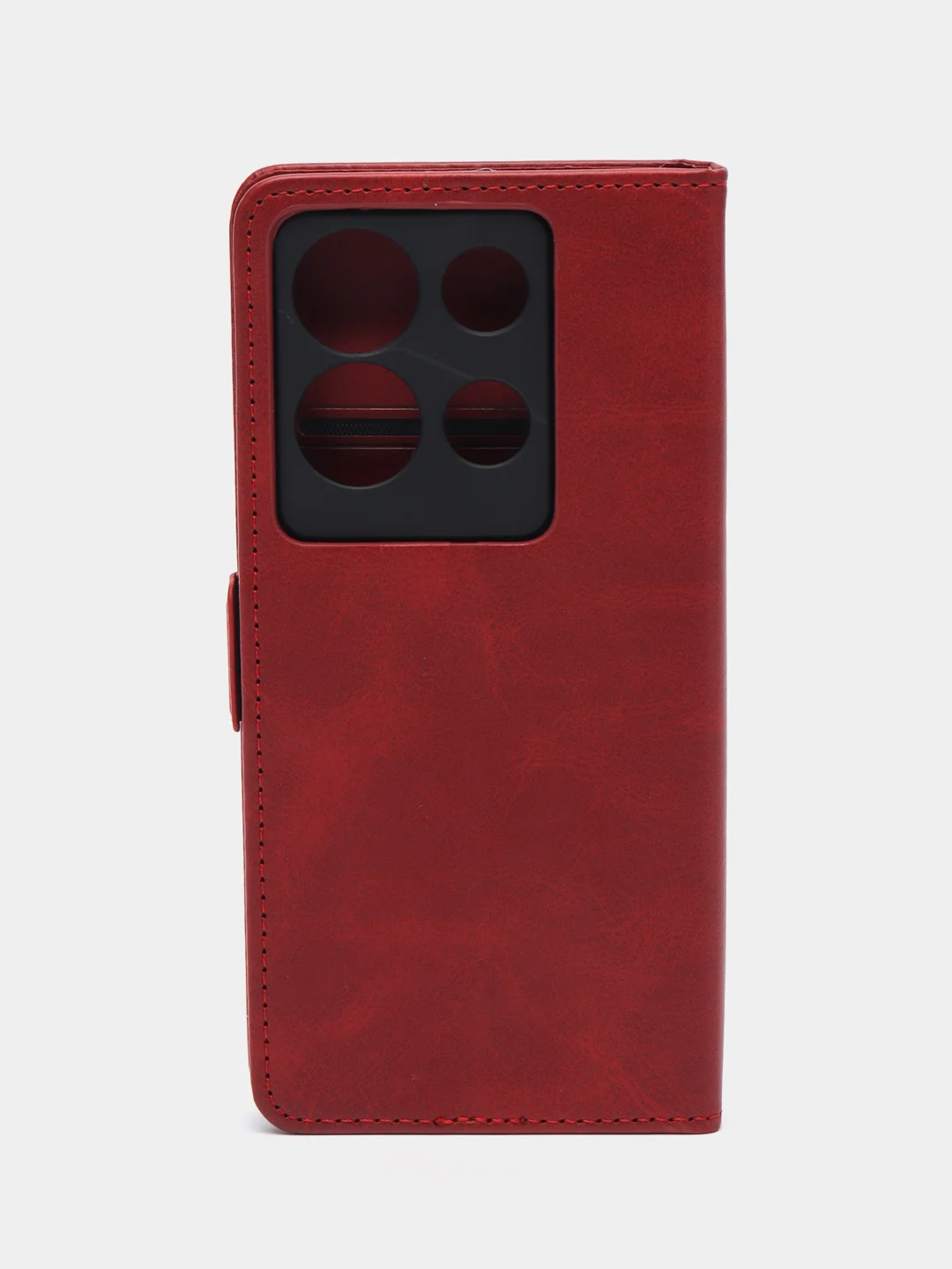 Коричневый чехол-книжка Infinix Note 30 4G (Инфиникс Ноут 30), с боковым магнитом