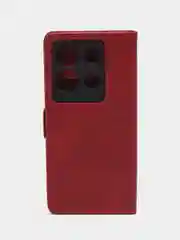 Коричневый чехол-книжка Infinix Note 30 4G (Инфиникс Ноут 30), с боковым магнитом