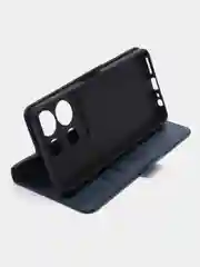 Синий чехол-книжка Infinix Note 30 4G (Инфиникс Ноут 30), с боковым магнитом
