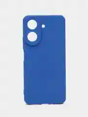 Синий силиконовый чехол для Xiaomi Redmi 13C (Сяоми Редми 13С) с защитой камер