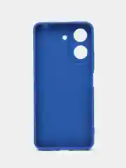 Синий силиконовый чехол для Xiaomi Redmi 13C (Сяоми Редми 13С) с защитой камер