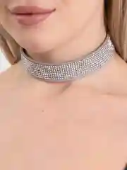 Серый чокер на шею 16 цветов