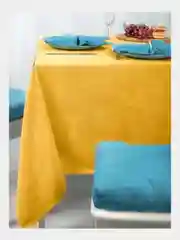 Желтый скатерть кухонная Altali, прямоугольная, велюр, 132 x 170