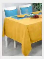 Желтый скатерть кухонная Altali, прямоугольная, велюр, 132 x 170