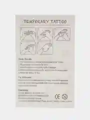Золотой временная переводная татуировка "Животные", 12 х 7,5 см