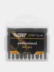 Набор бит Wurz для шуруповерта Torsion Torq-Set, S3, TS4, TS5, TS6, TS8, TS10, 50 мм