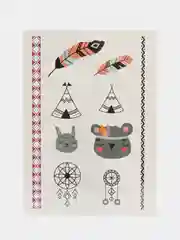 Переводные мини тату "Мордашки" MIMITOO