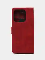 Коричневый чехол-книжка для ITEL A70 (Ител А70), с боковым магнитом