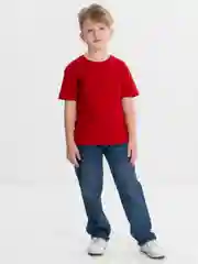 Зеленый детская базовая футболка для мальчика на рост 122-140 см, 7-10 лет
