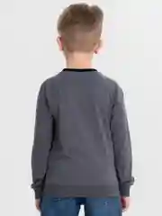Серый футболка для мальчика, с длинным рукавом, 7-10 лет
