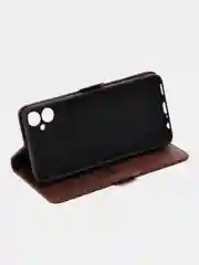 Коричневый чехол - книжка для Samsung (Самсунг) A05, с боковым магнитом
