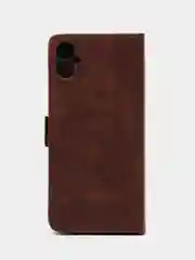 Коричневый чехол - книжка для Samsung (Самсунг) A05, с боковым магнитом