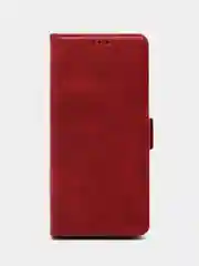 Красный чехол - книжка для Samsung (Самсунг) A05, с боковым магнитом