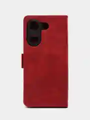 Коричневый чехол-книжка для Tecno Camon 20/20 Pro 4G (Техно Камон 20/20 Про 4Джи) с боковым магнитом