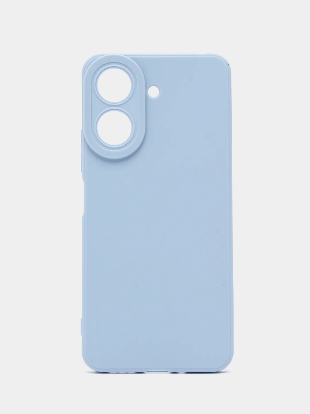 Голубой силиконовый чехол для Xiaomi Redmi 13C (Сяоми Редми 13С) с защитой камер