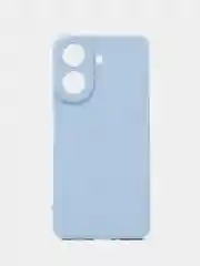 Голубой силиконовый чехол для Xiaomi Redmi 13C (Сяоми Редми 13С) с защитой камер