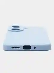 Голубой силиконовый чехол для Xiaomi Redmi 13C (Сяоми Редми 13С) с защитой камер