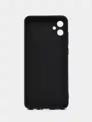 Черный чехол силиконовый Samsung Galaxy A05 (Самсунг Галакси А05) с защитой камеры