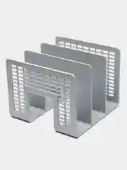 Лоток сортер для бумаг 2 штуки Brauberg Radikal, 3 отделения, серый, 880808