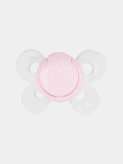 CHICCO Пустышка Physio Comfort,1шт.,0-6мес.,силикон,"Горошек" розовый