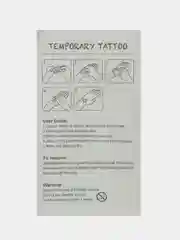 Алый временная переводная татуировка с единорогами, 10 х 6 см