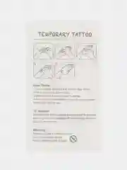 Багровый временная переводная татуировка с единорогами, 10 х 6 см