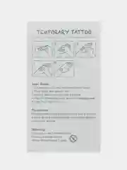 Бордовый временная переводная татуировка с единорогами, 10 х 6 см