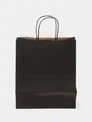 Пакет подарочный крафт, с надписью, 28*24*14