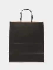 Пакет подарочный крафт, с надписью, 28*24*14