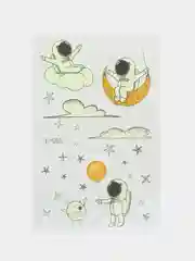 Бордовый татуировка детская временная (переводная) космос неоновая светящаяся ночью