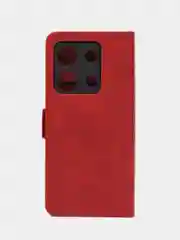 Коричневый чехол-книжка Infinix Note 30 i (Инфиникс Ноут 30 Ай) с боковым магнитом